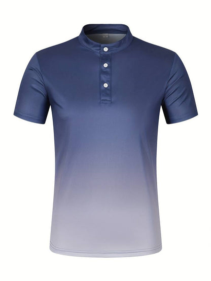 Nathan – elegantes sommer-ombre-shirt für herren