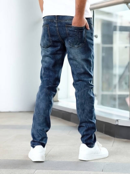 Jacob – lässige jeans mit mittlerem stretchanteil für herren