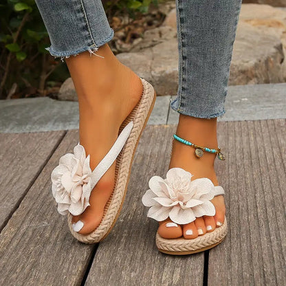 Evelyn – florale flip-flops für damen