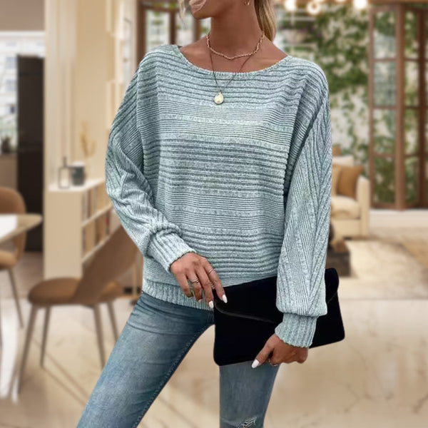 Merle - strukturierter pullover für damen