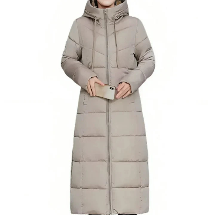 Jastin - lange pufferjacke, gemütlicher winterstil