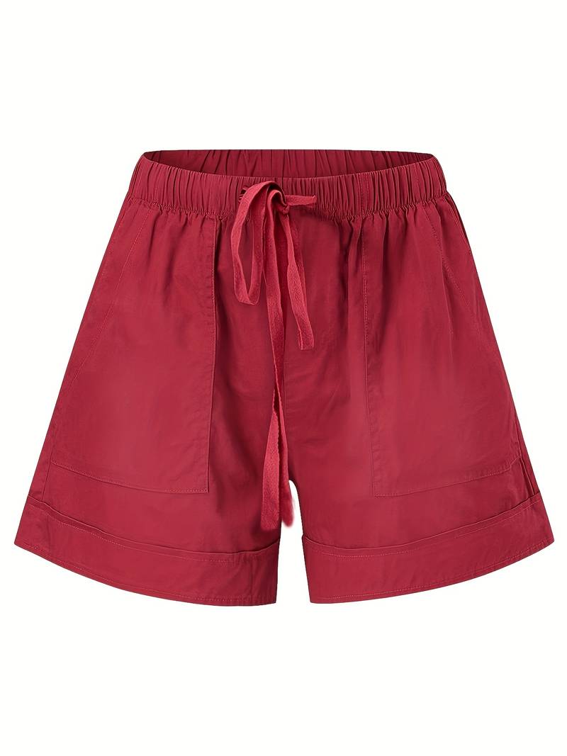 Emily – shorts mit elastischem bund und kordelzug für frühling/sommer