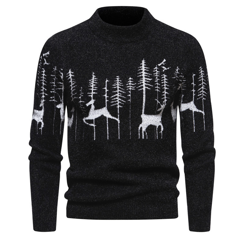 Premium - herrenpullover mit weihnachtsmotiv