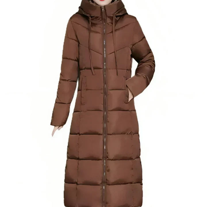 Jastin - lange pufferjacke, gemütlicher winterstil