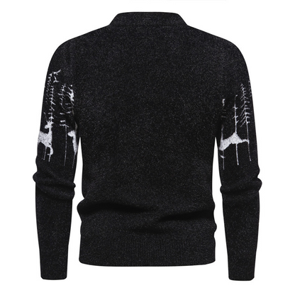 Premium - herrenpullover mit weihnachtsmotiv