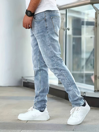 Jacob – lässige jeans mit mittlerem stretchanteil für herren