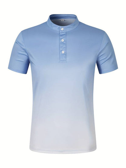 Nathan – elegantes sommer-ombre-shirt für herren