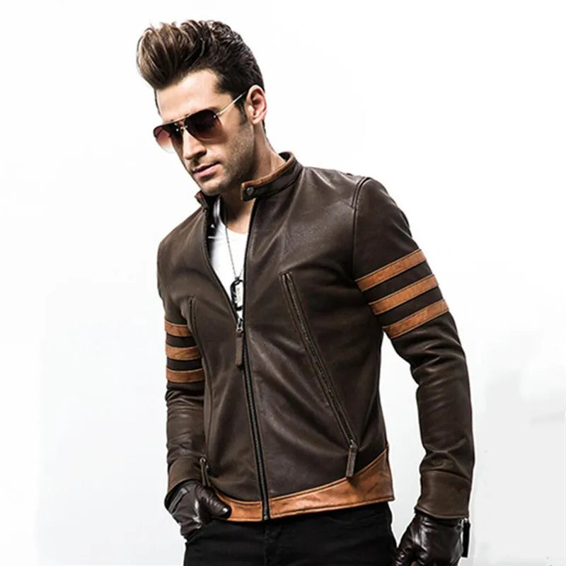 John - elegante herren lederjacke im einzigartigen design