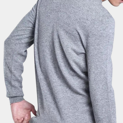 Stylischer herrenpullover mit reißverschluss