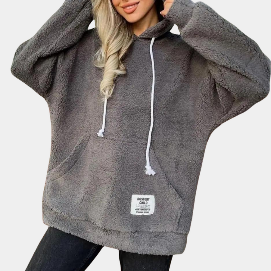 Weicher und warmer hoodie für frauen