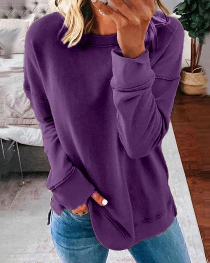 Klassisches damen-sweatshirt – weich und bequem