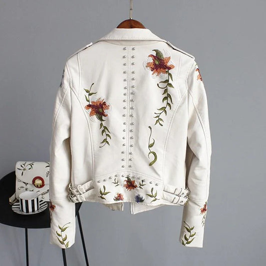 Floralyn-lederjacke