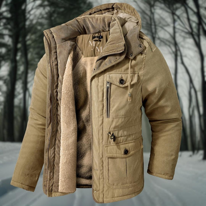 Warme herren-winterjacke mit wohlfühlfaktor