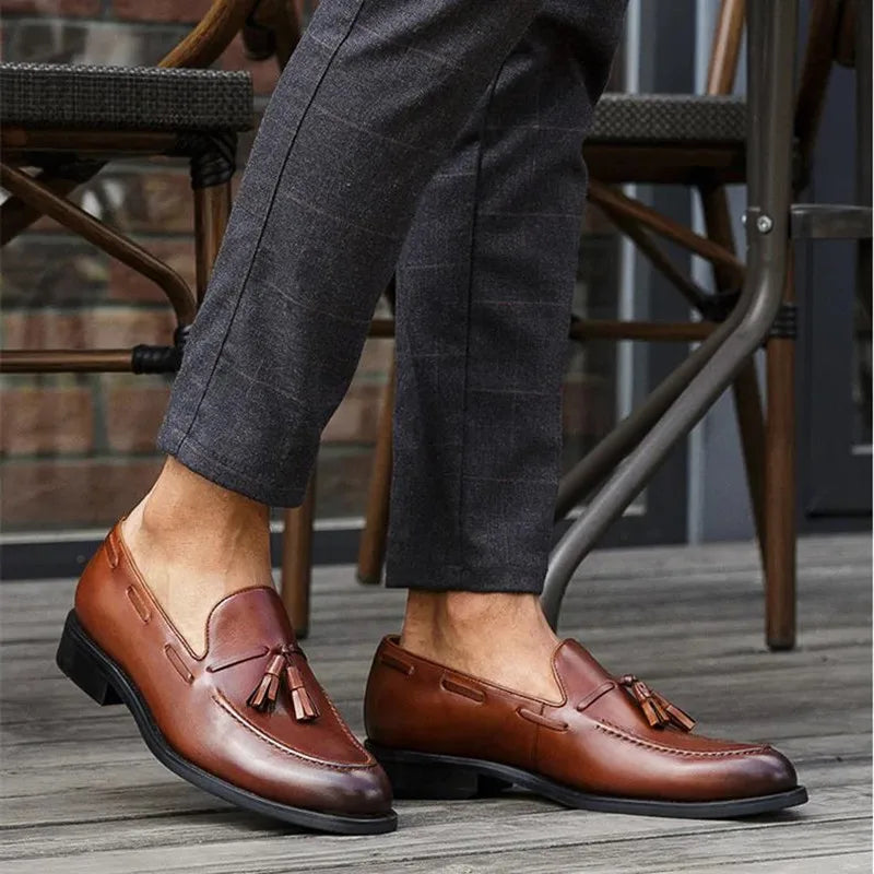 Krusoe | Handgefertigte Loafers Schuhe für Männer