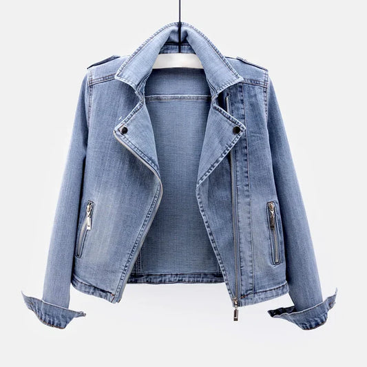 Loren - lässige denim jacke für frauen