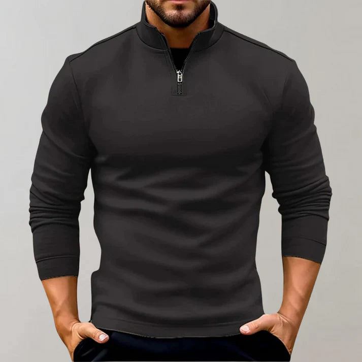 Herren rollkragenpullover mit reibverschluss - alvin