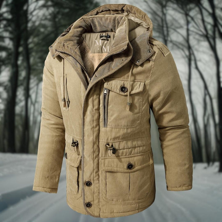 Warme herren-winterjacke mit wohlfühlfaktor