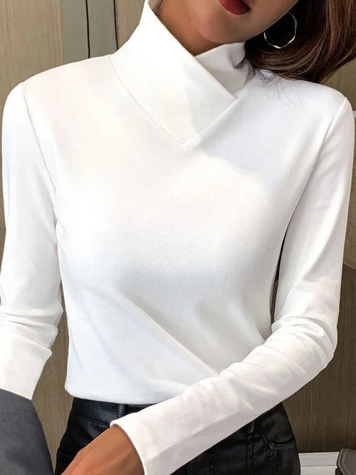 Elara – eleganter rollkragenpullover mit hohem kragen