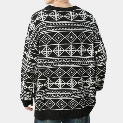 Adam- eleganter strickpulli für männer