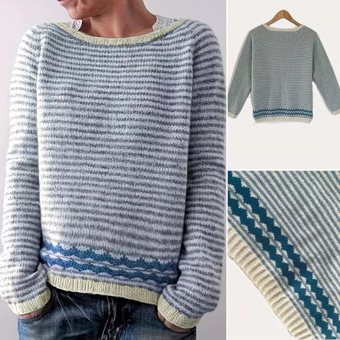 Malyn – gestreifter pullover für damen