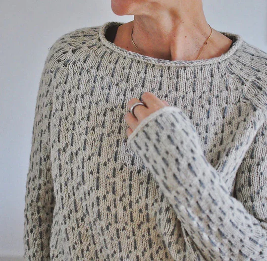 Hallie l eleganter grauer strickpullover