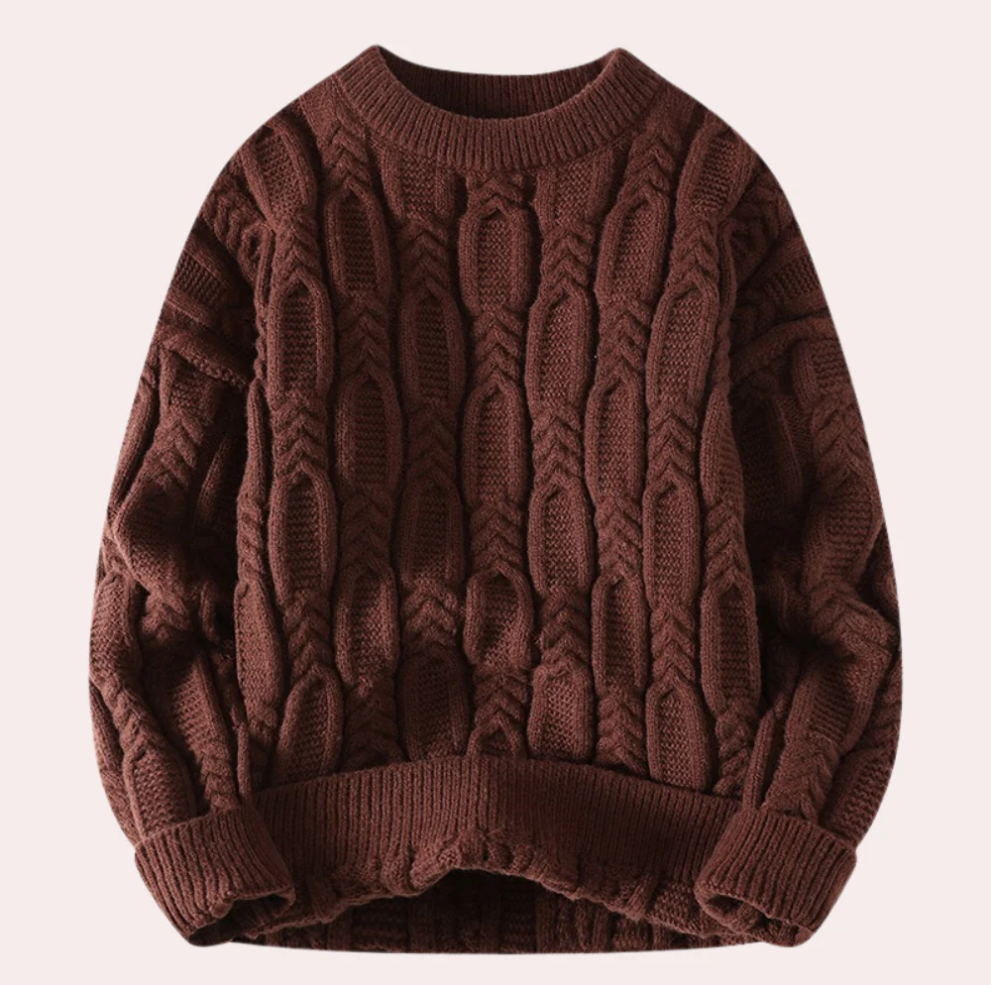 Tiberiu - warmer strickpulli für männer