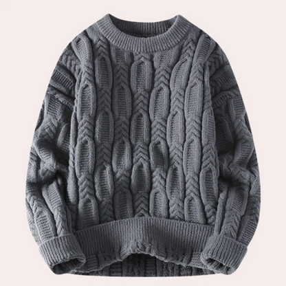 Tiberiu - warmer strickpulli für männer