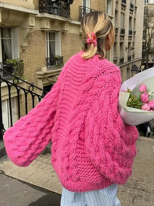 Everlee l kuschelige, übergroße strickjacke