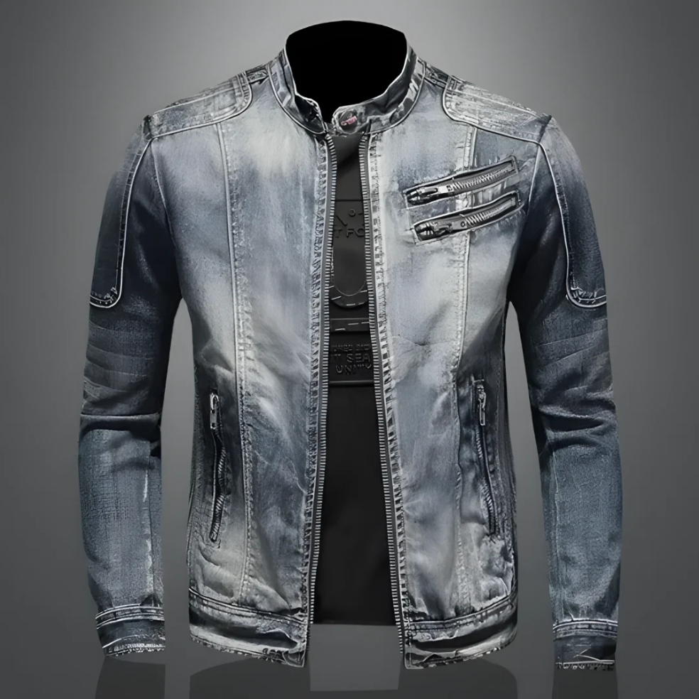 Retro-jeansjacke für herren