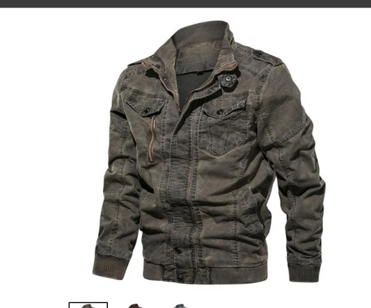 Hendrick - herren-jeansjacke mit stehkragen