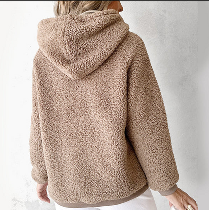 Klara l kuschelige fleece-teddyjacke