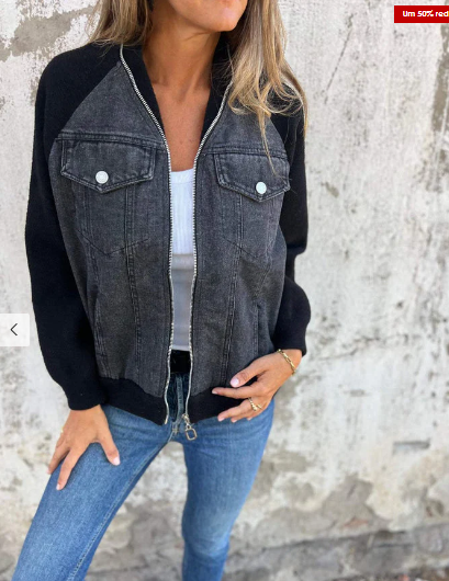 Olena – moderne jacke mit denim