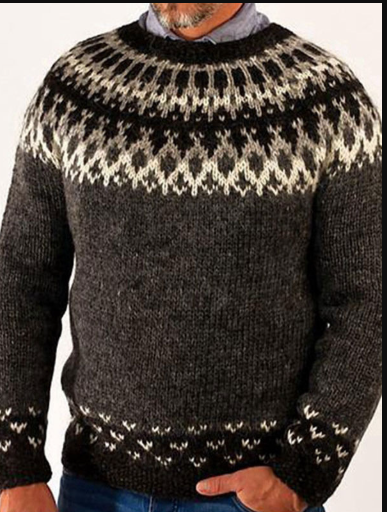 Amias – vintage-pullover für herren