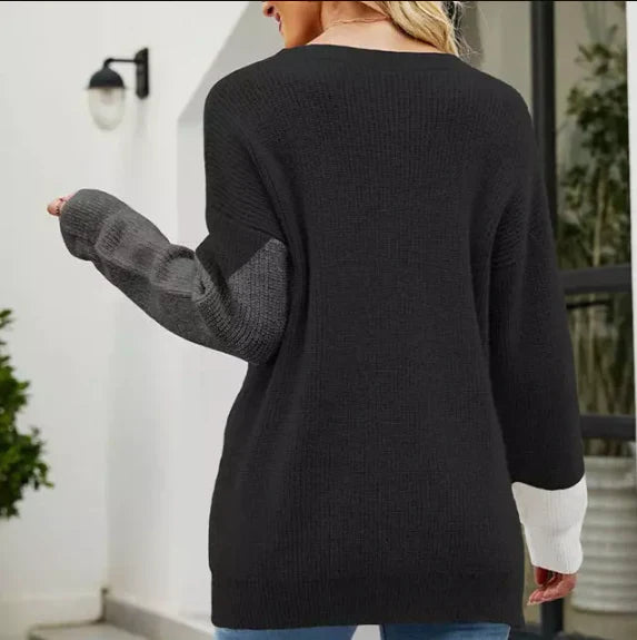 Bryony - verspieltes mehrfarbiges sweatshirt für damen. lässiges oberteil