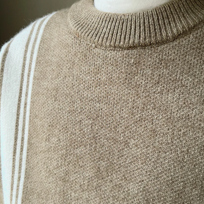 Razvan – moderner gestrickter herrenpullover mit rundhalsausschnitt