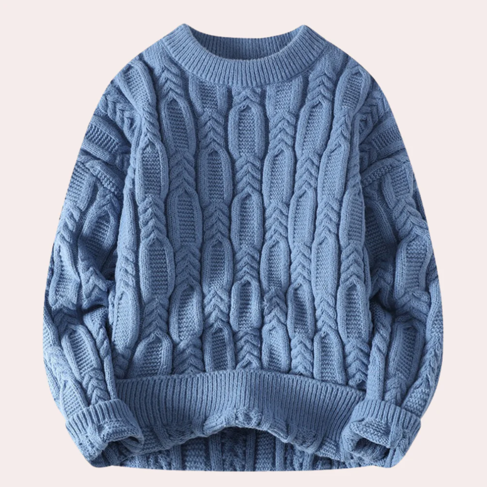 Tiberiu - warmer strickpulli für männer