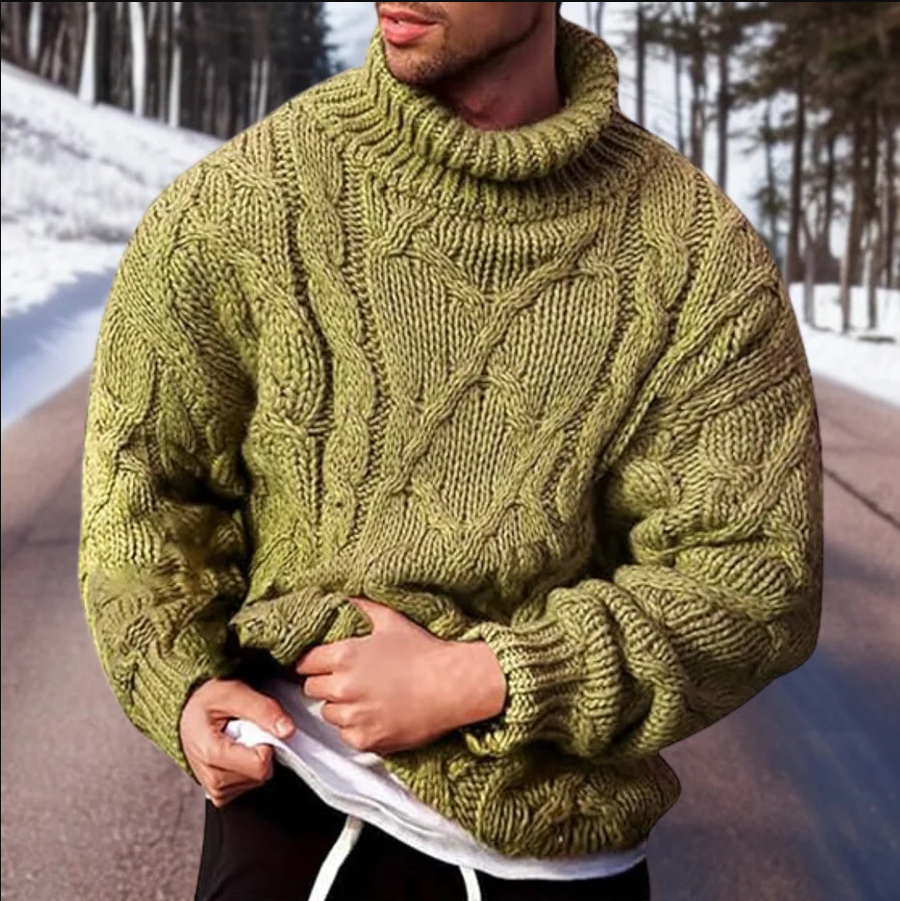 Warmer strickpullover für herren – bequem und vielseitig