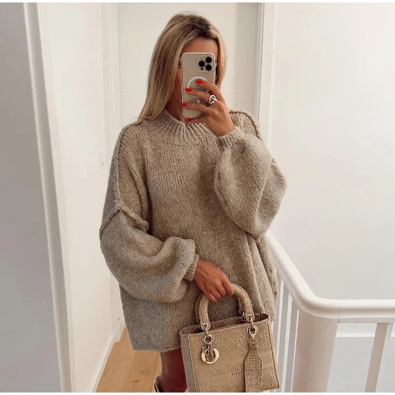 Annie - flauschiger oversize strickpullover