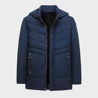 Wasserdichte warme parka-winterjacke für herren