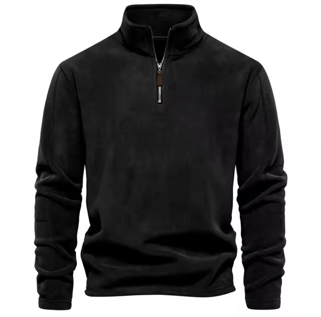 Allen pullover | herren-fleecepullover mit halbem reibverschluss