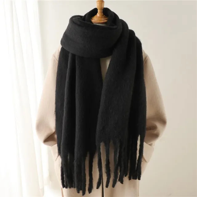 Lizz |  Einfarbiger Pashmina-Schal