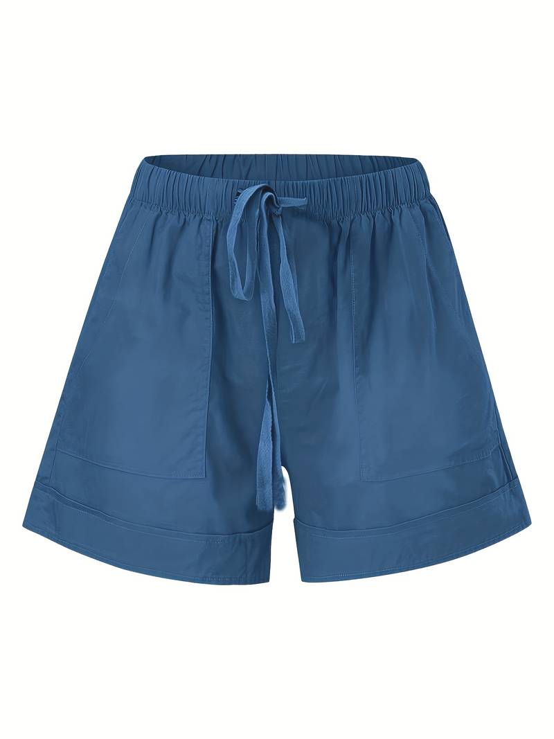 Emily – shorts mit elastischem bund und kordelzug für frühling/sommer