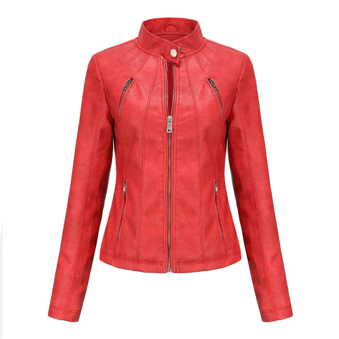 Adelija - stylische lederjacke