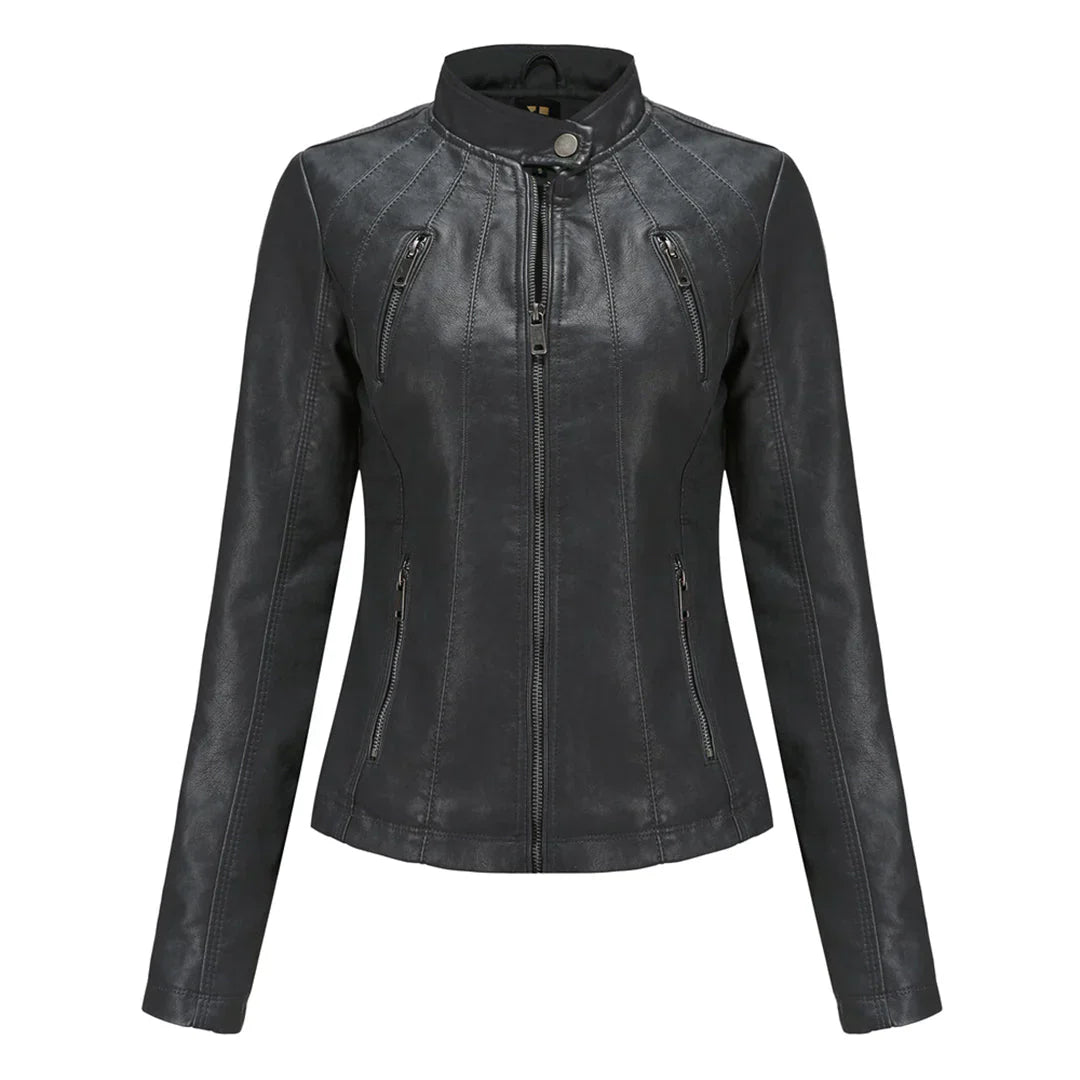 Adelija - stylische lederjacke