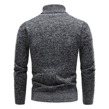 Bequemer und eleganter herrenpullover mit rollkragen