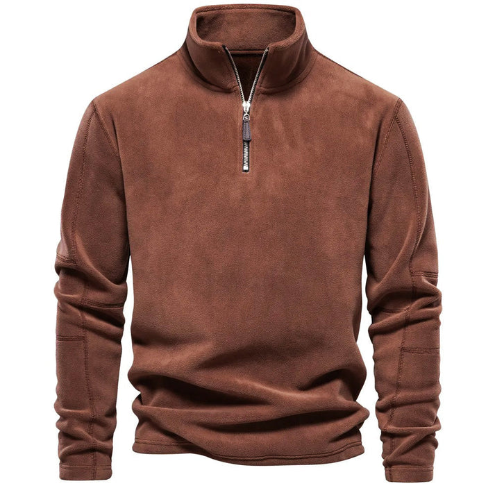 Allen pullover | herren-fleecepullover mit halbem reibverschluss