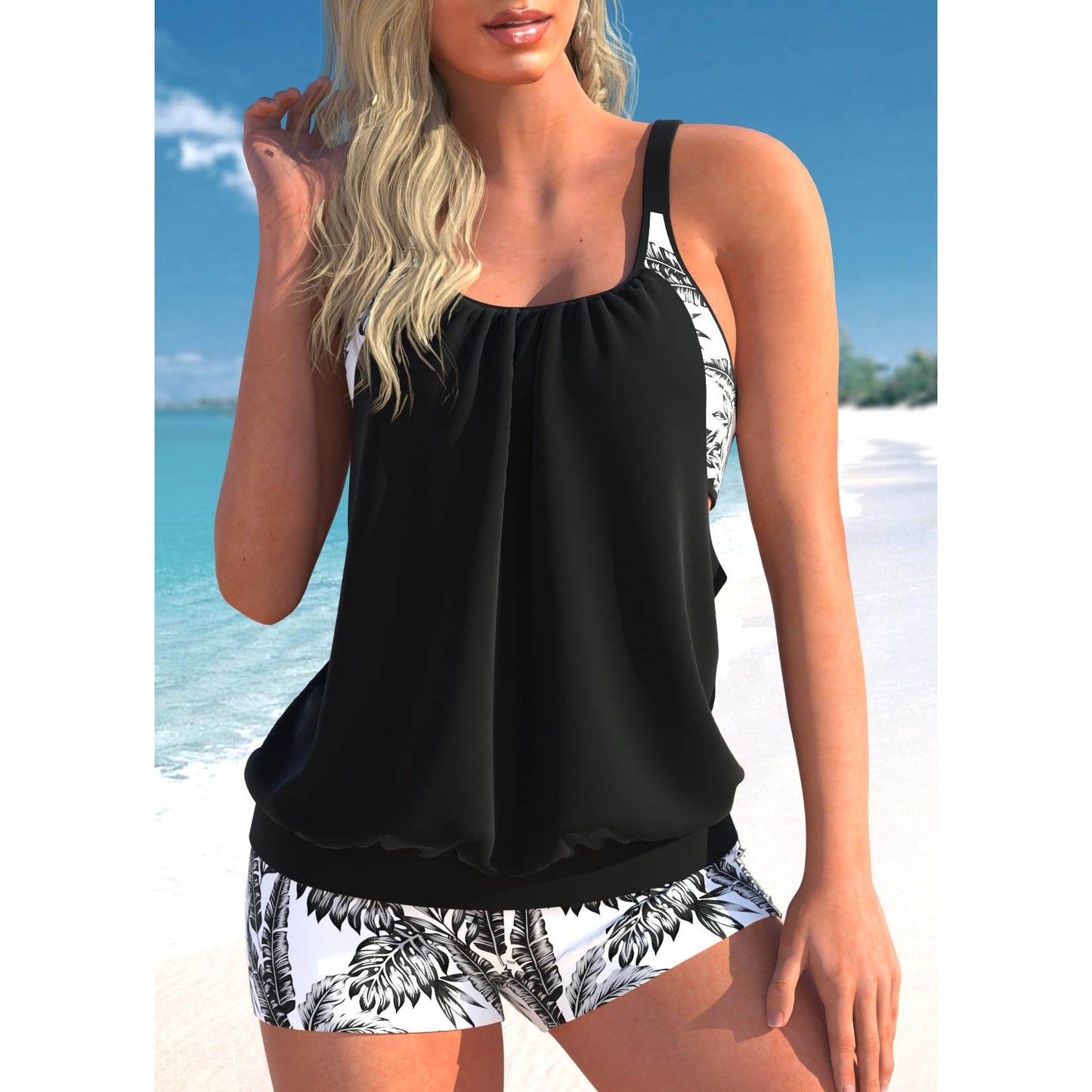 Harper – zweiteiliger tankini-badeanzug