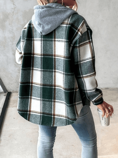 Elisa – lässiges flanellshirt mit kapuze