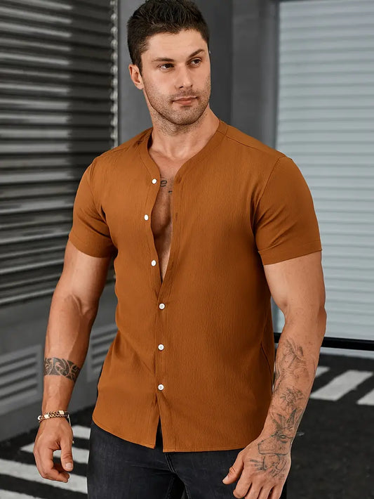 Nicholas – lässiger button-Up für herren