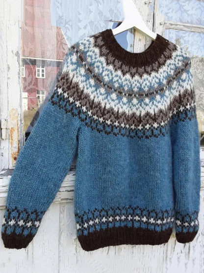 Phillip – vintage-pullover mit rundhalsausschnitt für herren